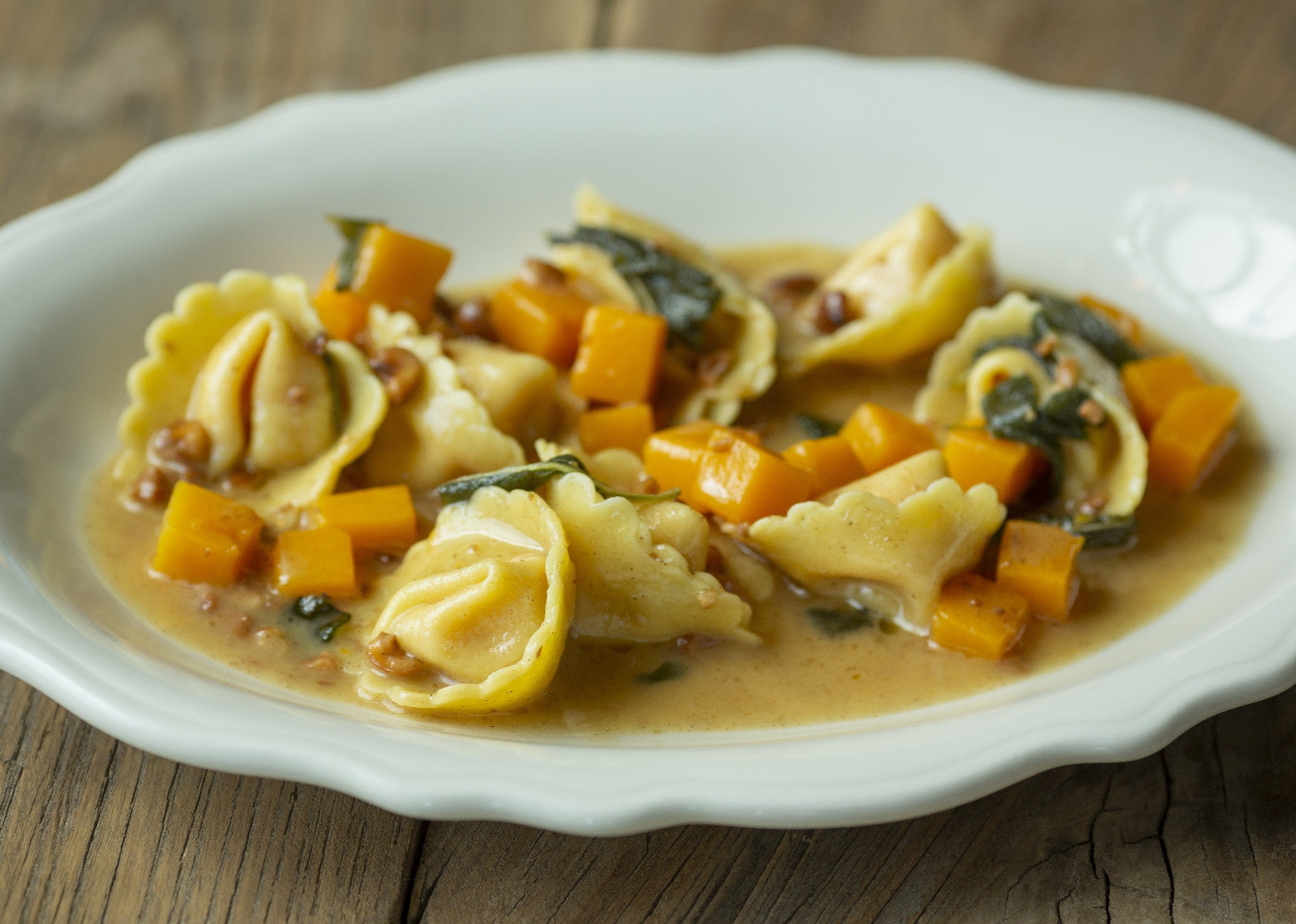 Fall squash cappellacci with sage brown butter and toasted hazelnuts from chef Matthew Phelan was on the menu Nov. 17 at the Novella Osteria restaurant in Powell.